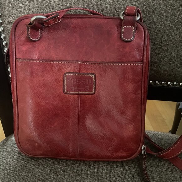 FOSSIL Vintage Red Crossbody bag - Picture 1 of 12